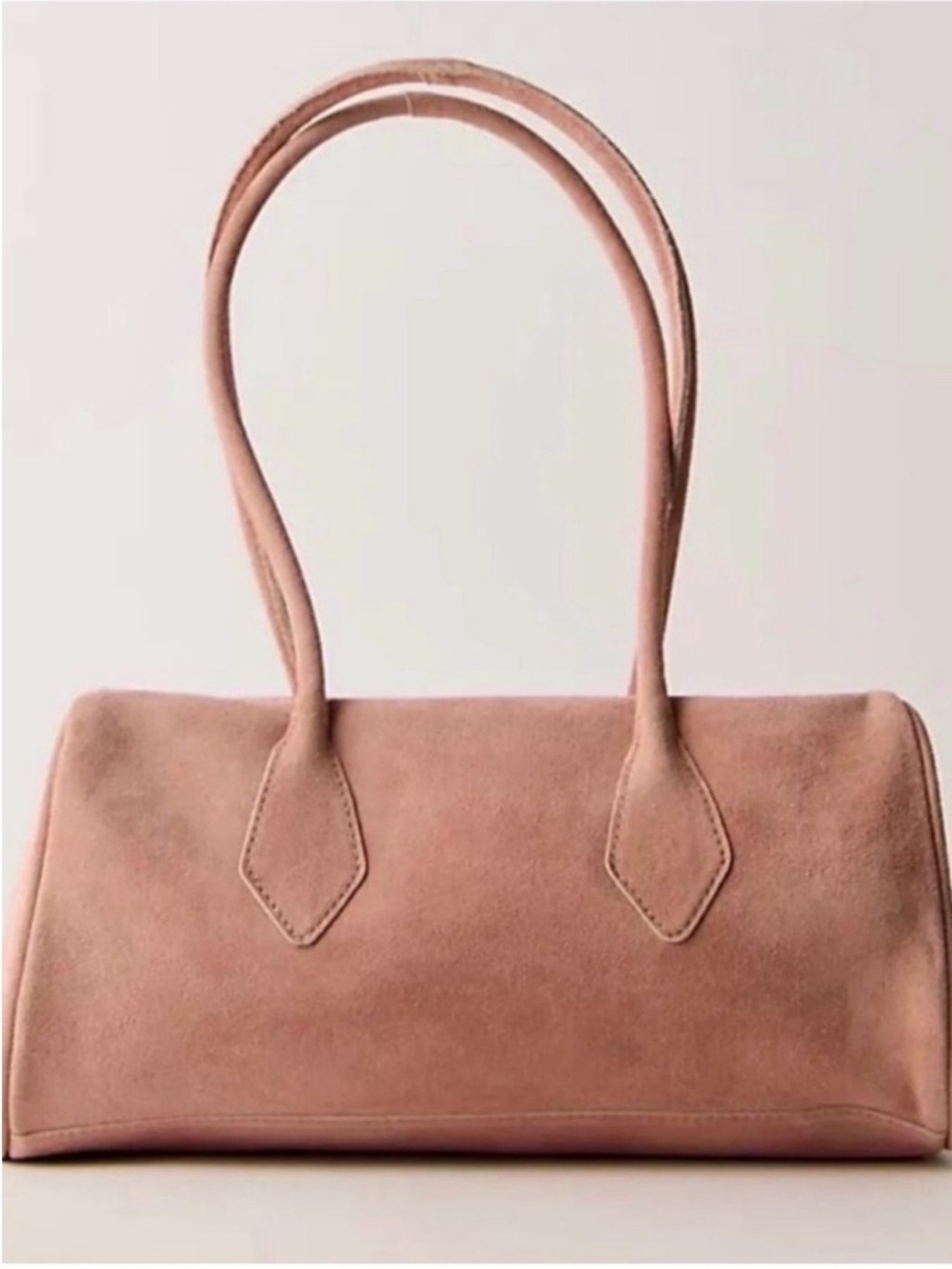 Free People Sierra Suede Barrel Shoulder Bag in Pink